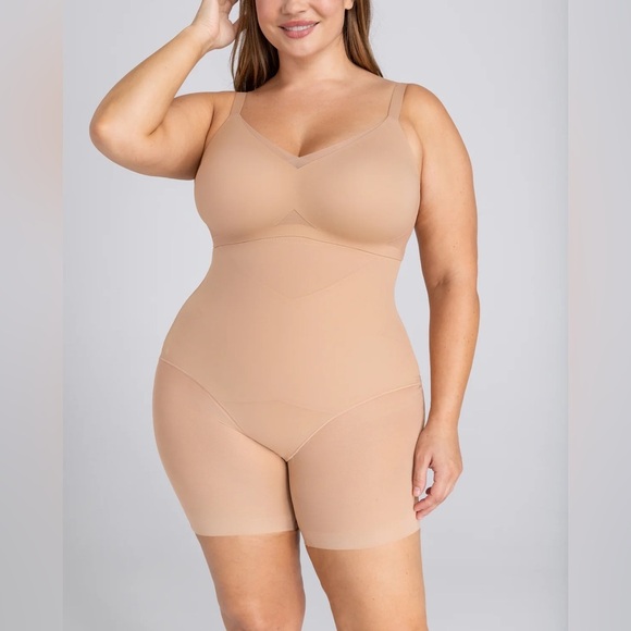 NEW Honeylove Superpower Shorts Shapewear Sand Tan Plus Size 3X NWT - Picture 2 of 9